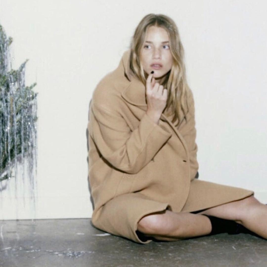 新品 ZARA オーバーサイズウールブレンドコート Sサイズ