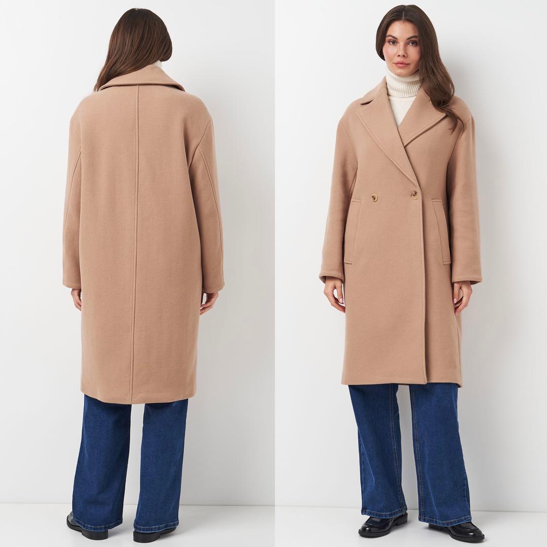 新品 ZARA オーバーサイズウールブレンドコート Sサイズ