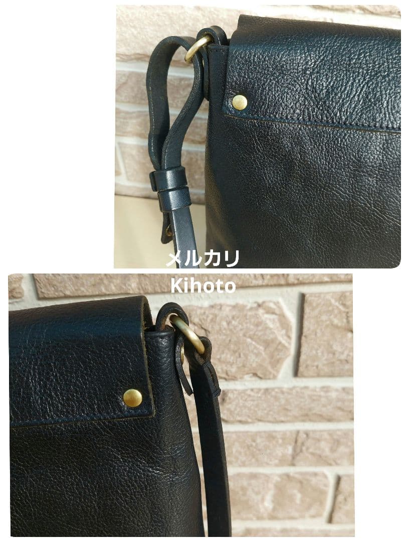 イルビゾンテ ILBISONTE ショルダー 黒 スクエア