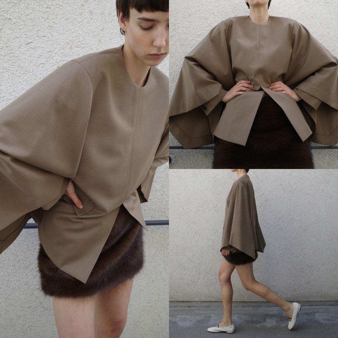 スカート CLANE 25AW FAKE FUR LOW WAIST MINI SKIRT