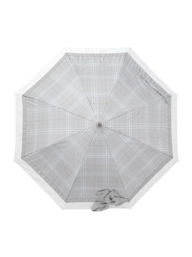 新品未使用 LANVIN en Bleuビジューリボン 晴雨兼用 折りたたみ傘