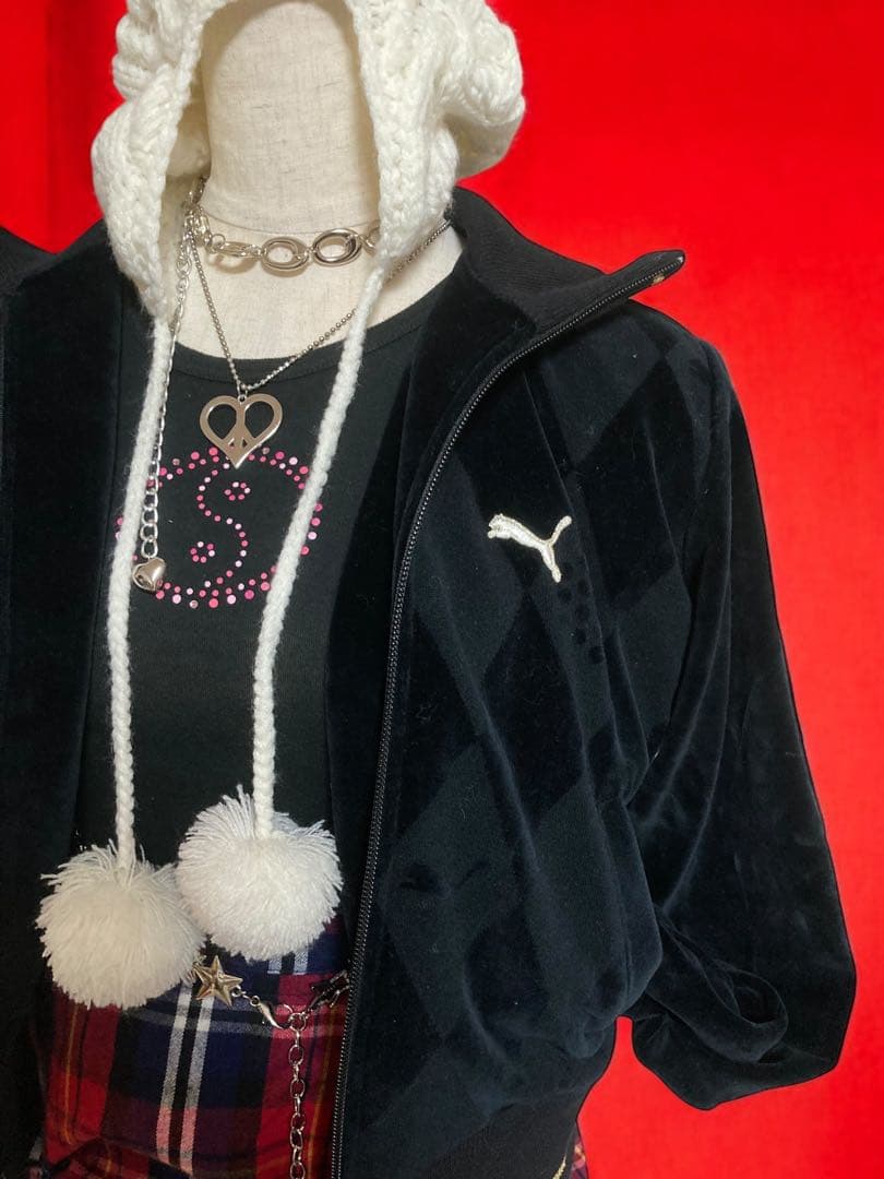 00sPUMA定価6万✴︎ベロアy2kトラックJKフェアリーグランジパンクロック