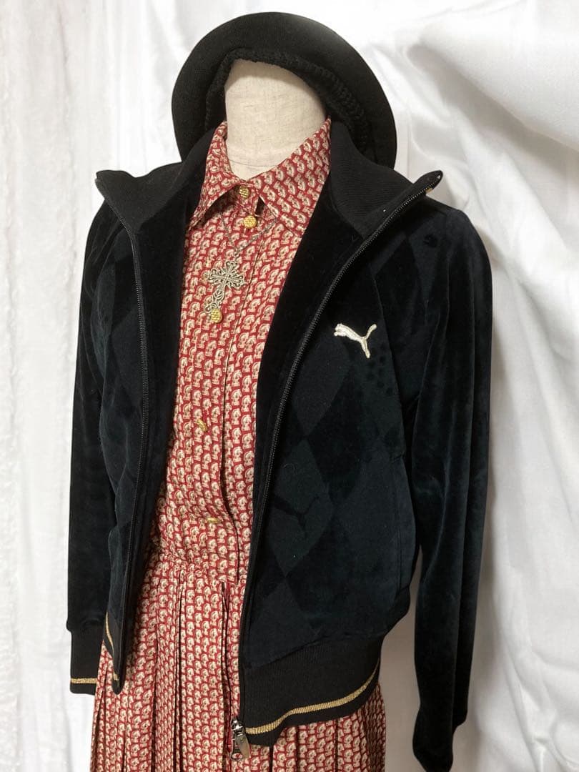 00sPUMA定価6万✴︎ベロアy2kトラックJKフェアリーグランジパンクロック