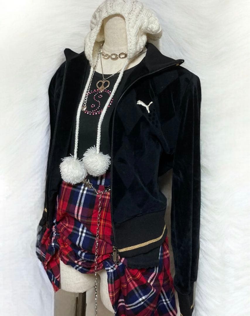 00sPUMA定価6万✴︎ベロアy2kトラックJKフェアリーグランジパンクロック