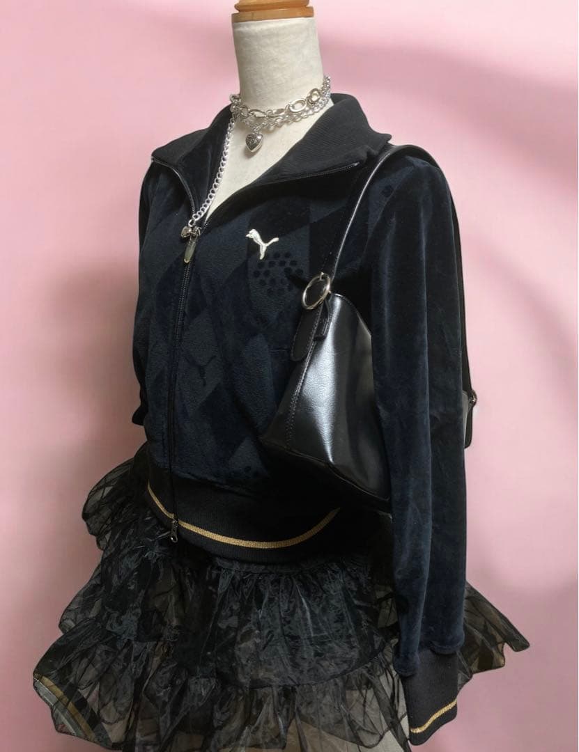 00sPUMA定価6万✴︎ベロアy2kトラックJKフェアリーグランジパンクロック