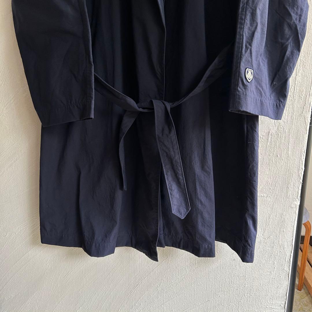 美品 ORCIVAL ベルテッド ナイロンコート BSHOP ネイビー