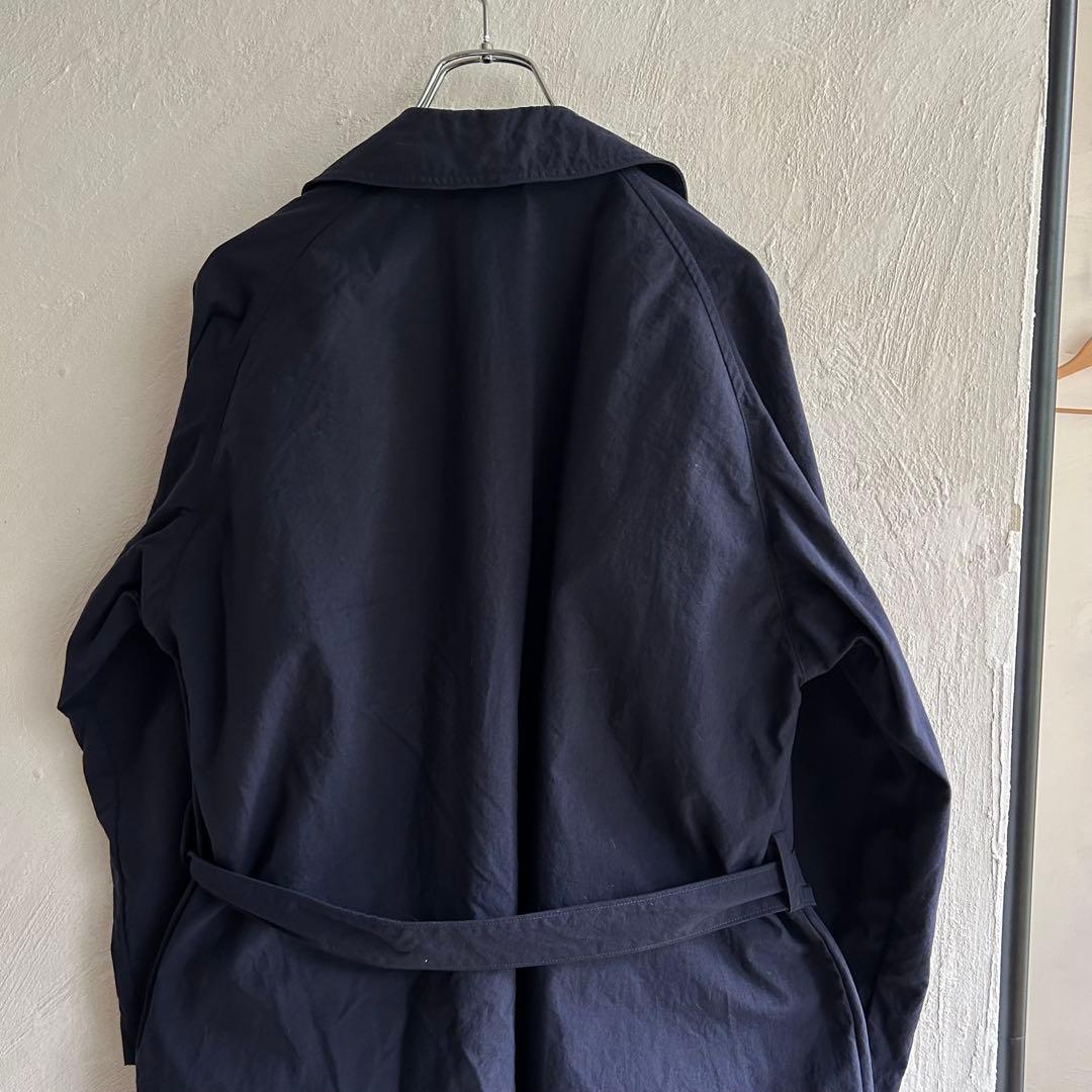 美品 ORCIVAL ベルテッド ナイロンコート BSHOP ネイビー