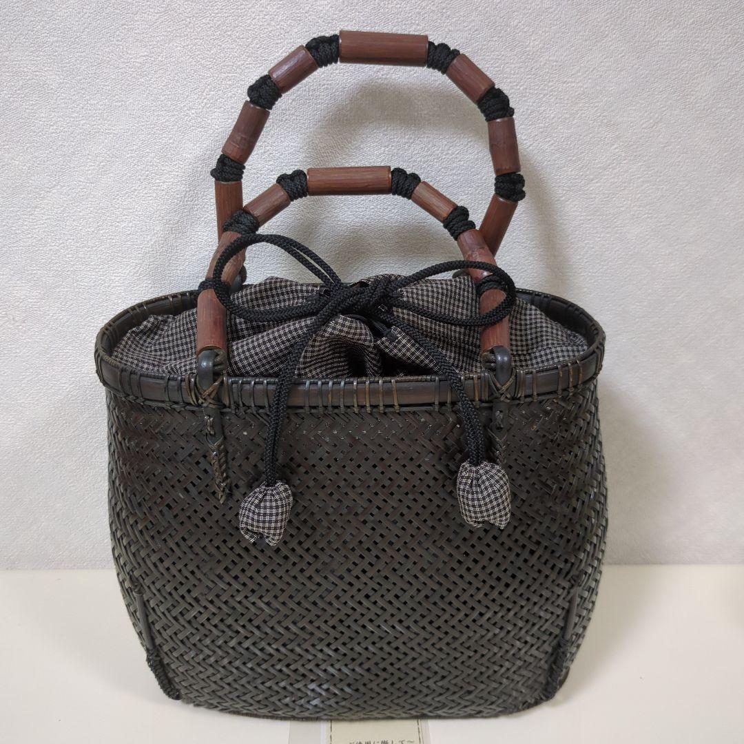 竹巧彩　竹かごバッグ