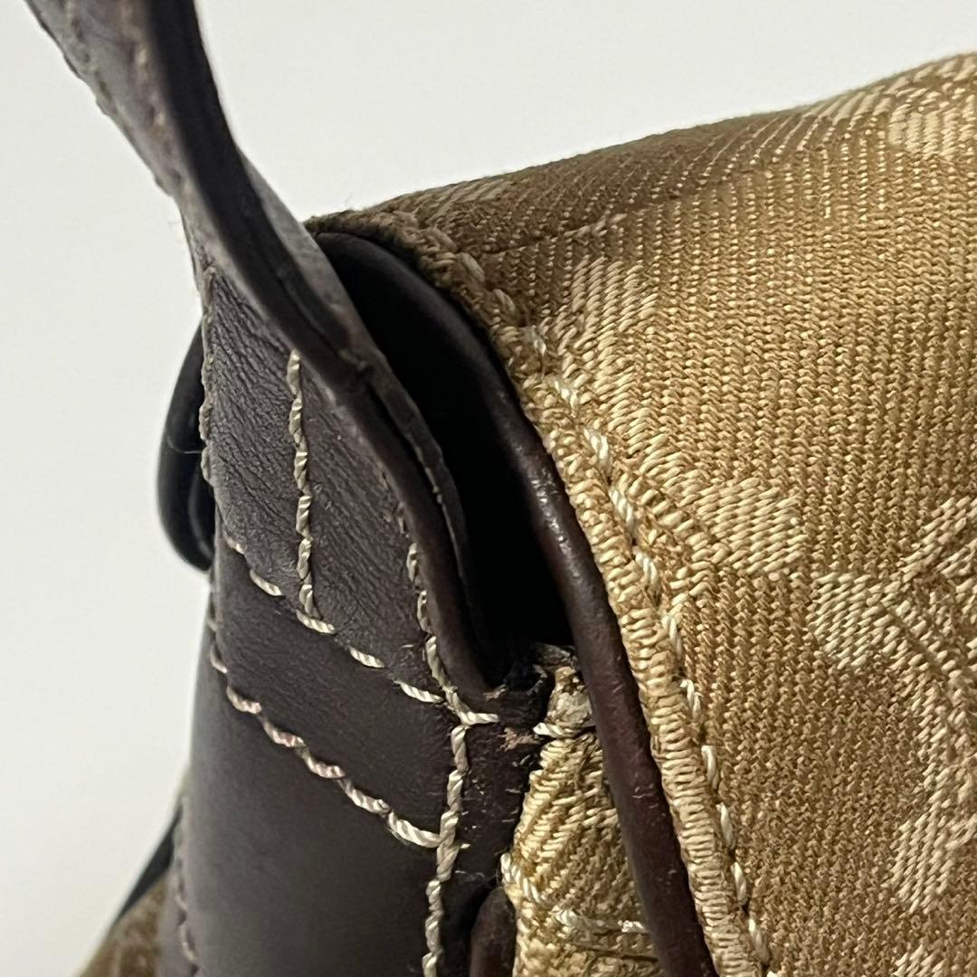 ✨未使用級✨　CELINE ショルダーバッグ　パリマカダム　デニム　レザー