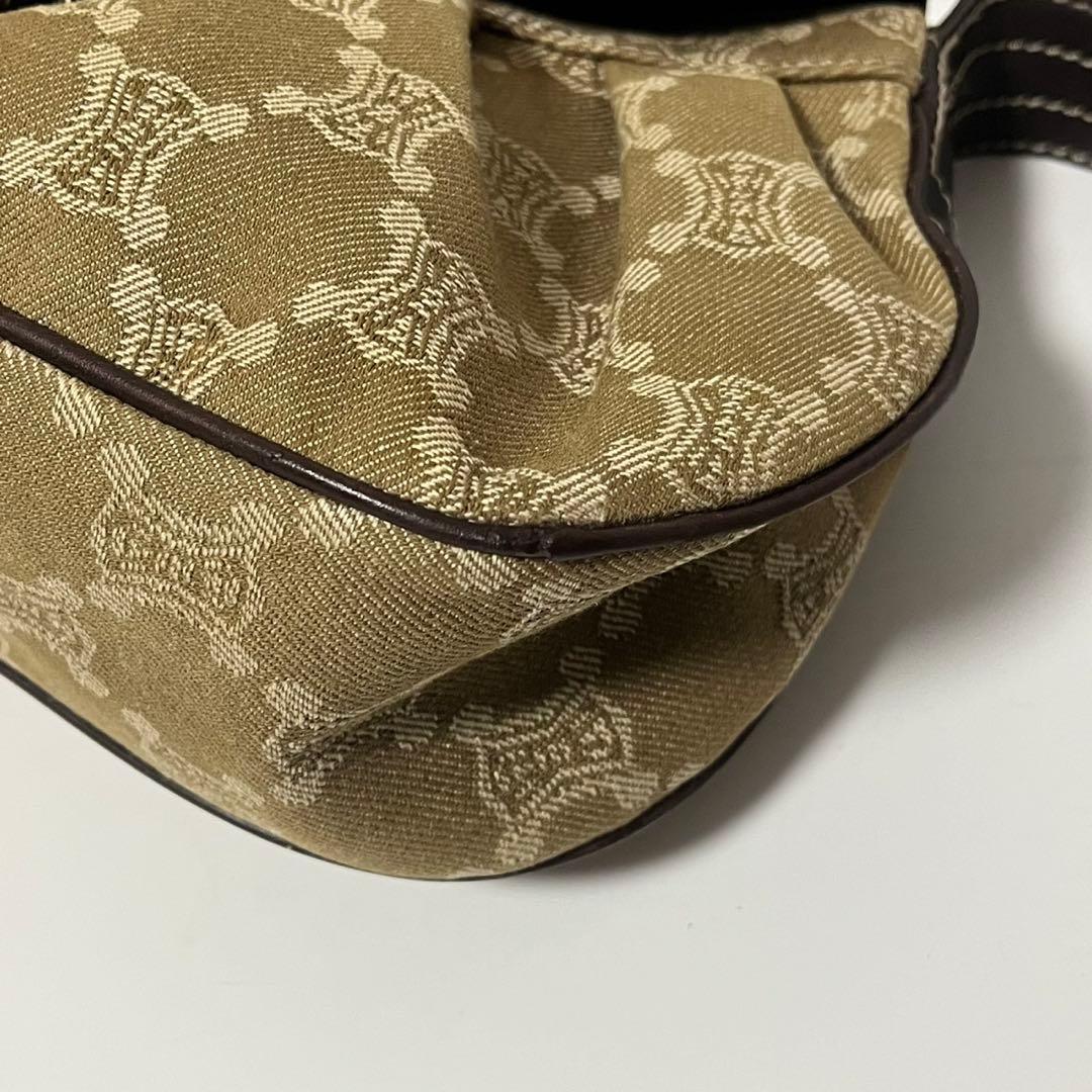 ✨未使用級✨　CELINE ショルダーバッグ　パリマカダム　デニム　レザー