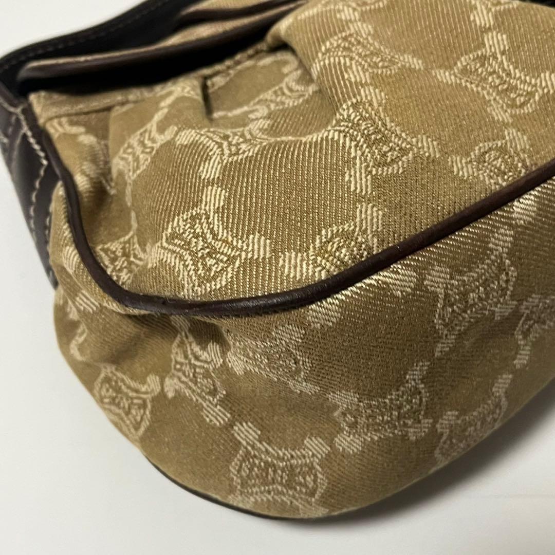 ✨未使用級✨　CELINE ショルダーバッグ　パリマカダム　デニム　レザー