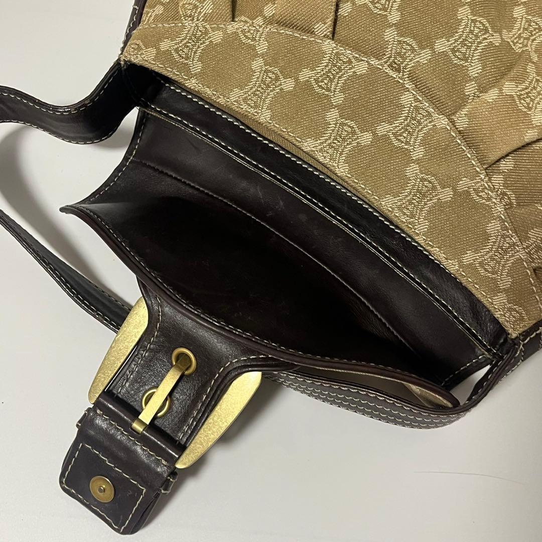 ✨未使用級✨　CELINE ショルダーバッグ　パリマカダム　デニム　レザー