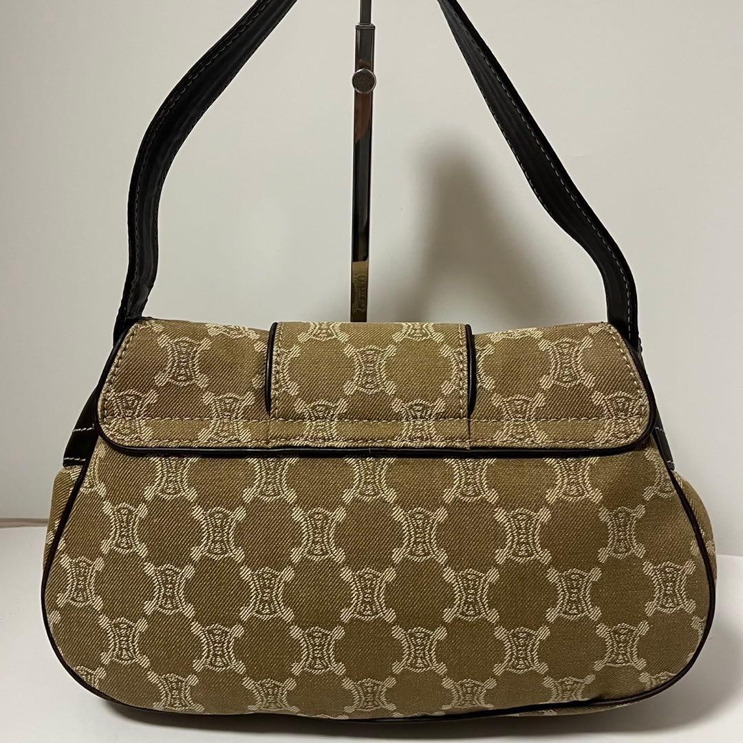 ✨未使用級✨　CELINE ショルダーバッグ　パリマカダム　デニム　レザー