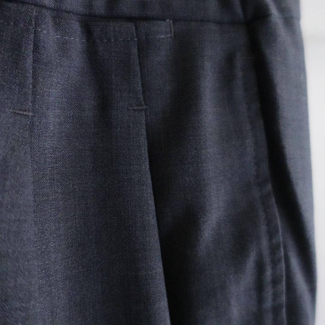 【イタリア製】Entre Amis ウールグルカトラウザーズ　グレー　46