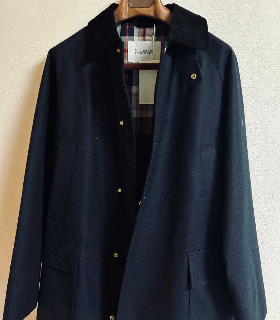 新品　タグ　MACKINTOSH PHILOSOPHY ブラックチェスターコート