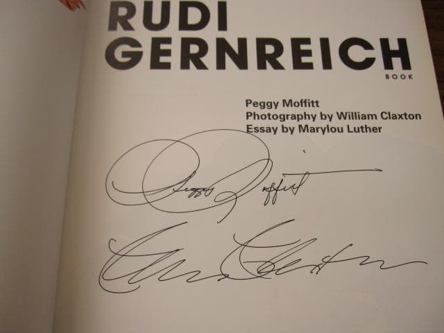 The Rudi Gernreich book　直筆サイン入り　signed