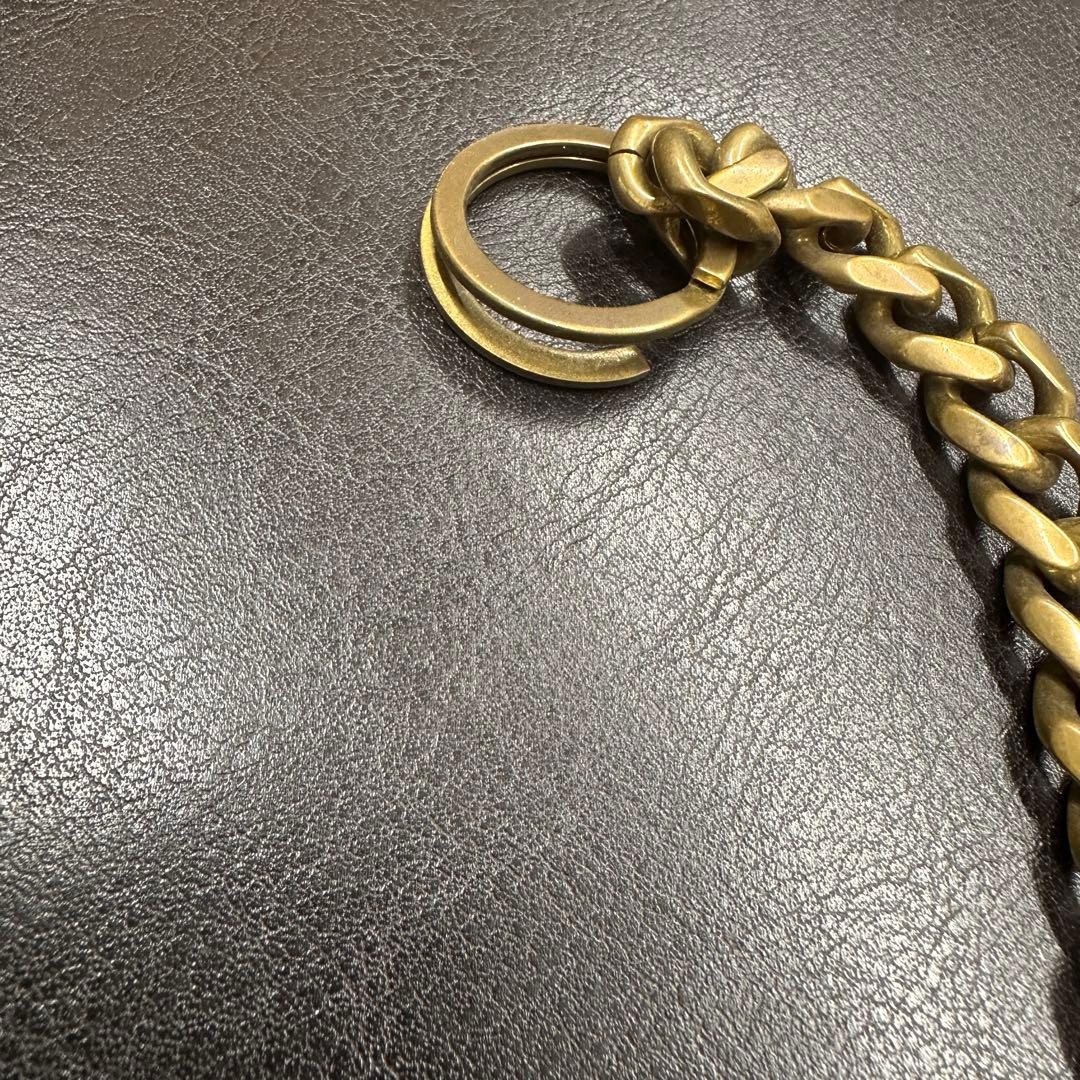 真鍮ウォレットチェーン ゴールド シルバー　2本セット