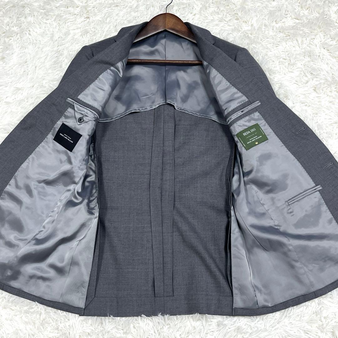 美品✨グリーンレーベルリラクシング スリーピーススーツ MサイズグレーREDA