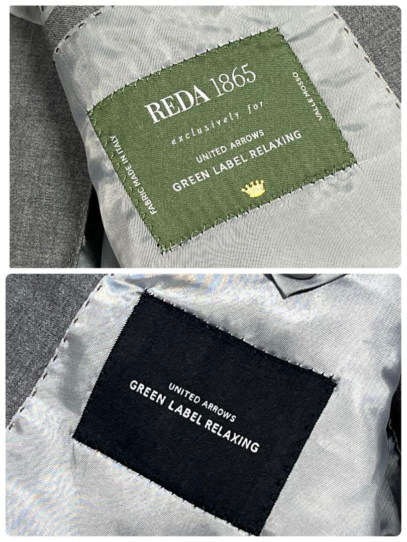 美品✨グリーンレーベルリラクシング スリーピーススーツ MサイズグレーREDA