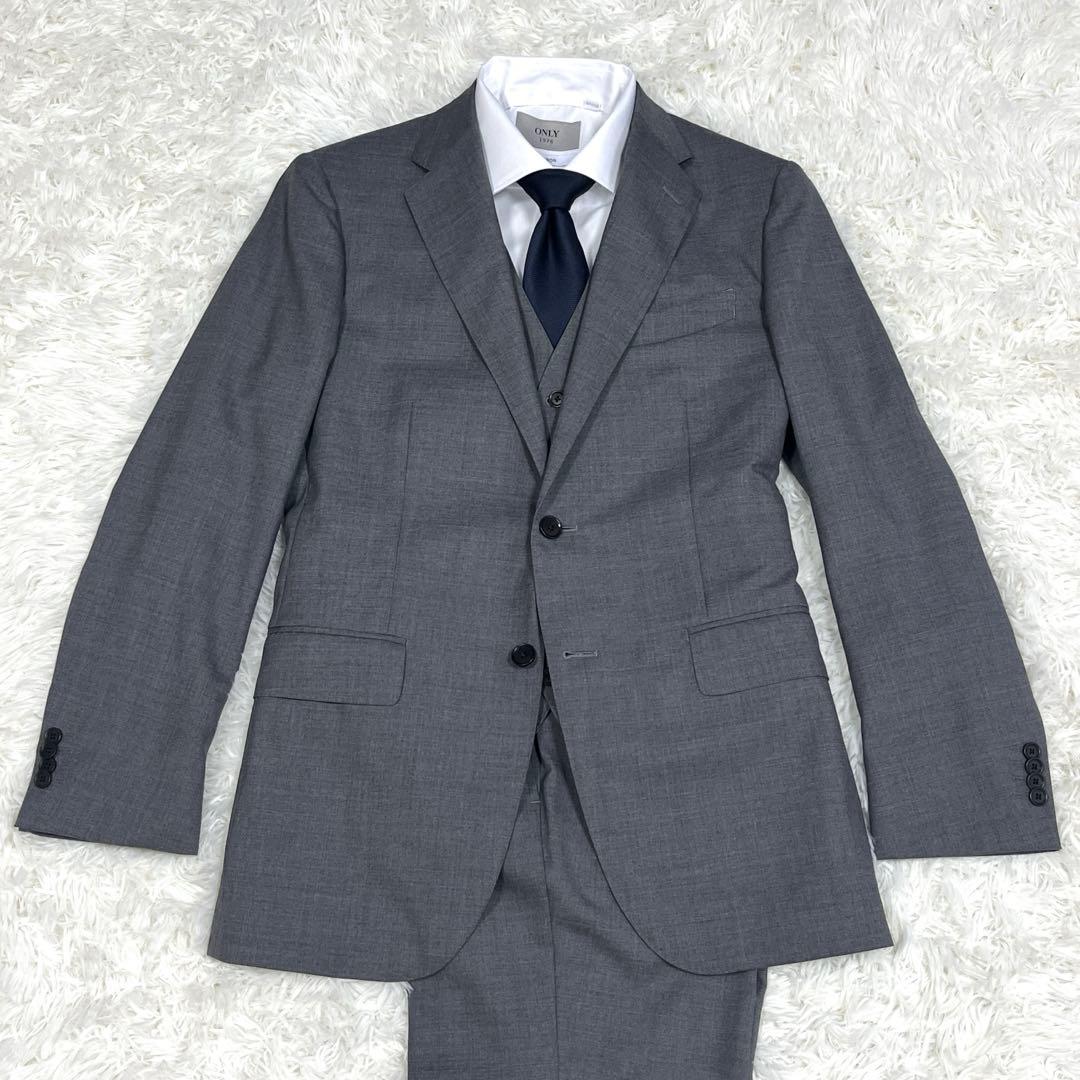 美品✨グリーンレーベルリラクシング スリーピーススーツ MサイズグレーREDA