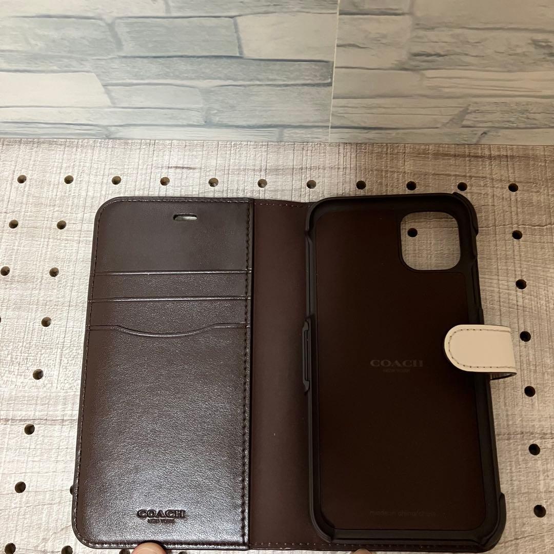 未使用 コーチ 4333 iPhone11 アイフォンケース シグネチャー 手帳