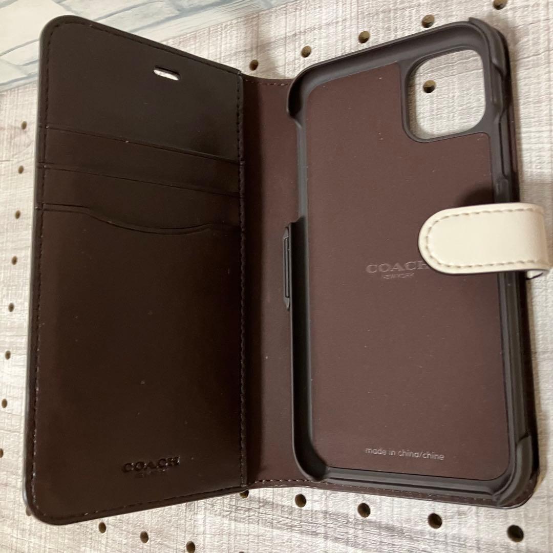 未使用 コーチ 4333 iPhone11 アイフォンケース シグネチャー 手帳