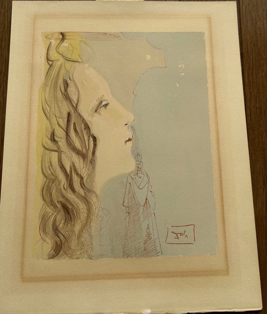 ベアトリーチェ最高の美に輝く　サルバドール・ダリリトグラフ