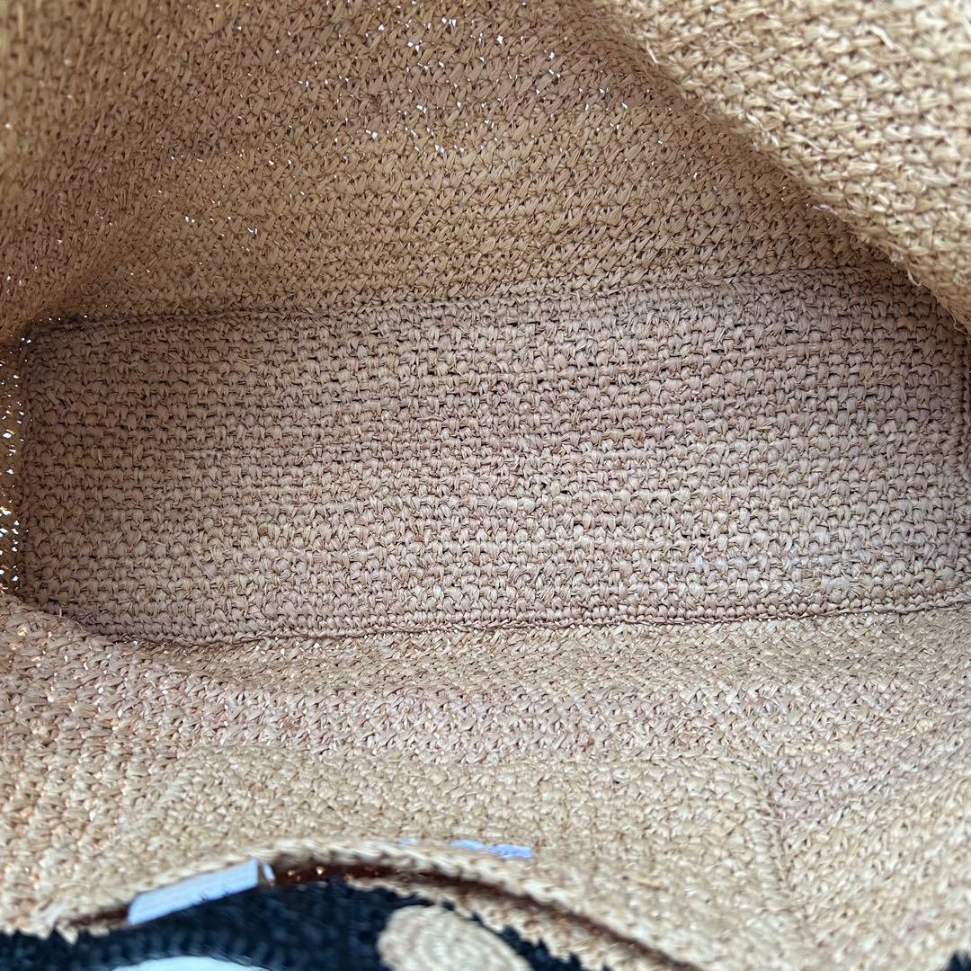 ヘレンカミンスキー ラフィア 肩掛け かごバッグ トートバッグ 大容量