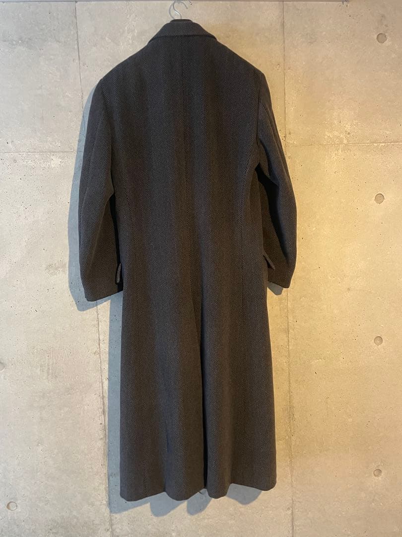 Giorgio Armani ダークグレー ダブルブレスト　ロングコート