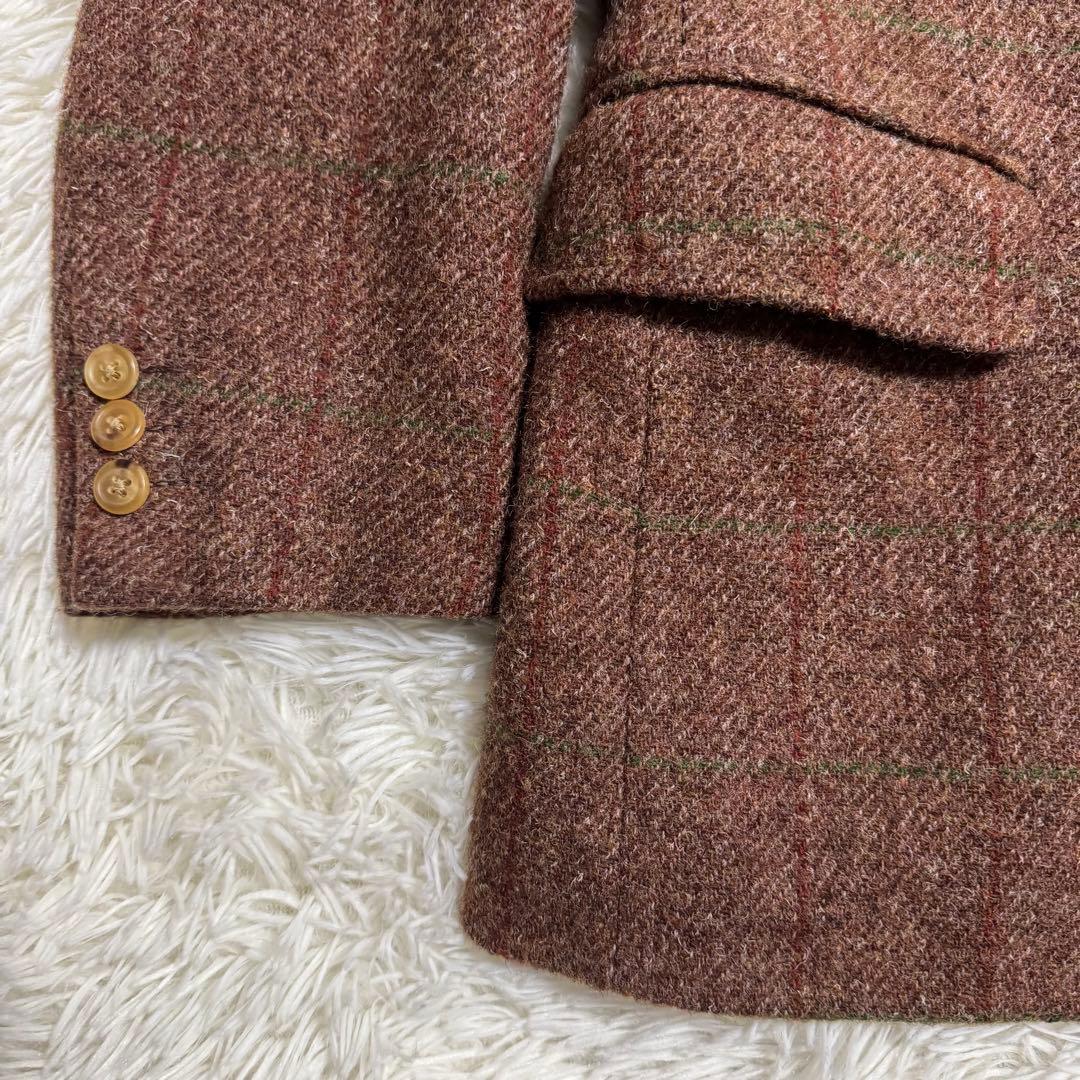 【希少色】ハリスツイード J.PRESS テーラードジャケット ヘリンボーン S