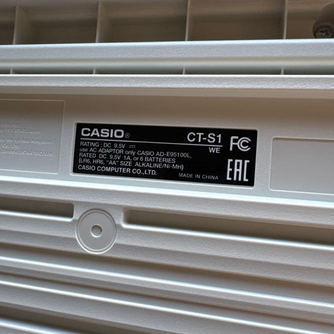 カシオ　キーボード　カシオトーン　[61鍵盤]　CT-S1WE