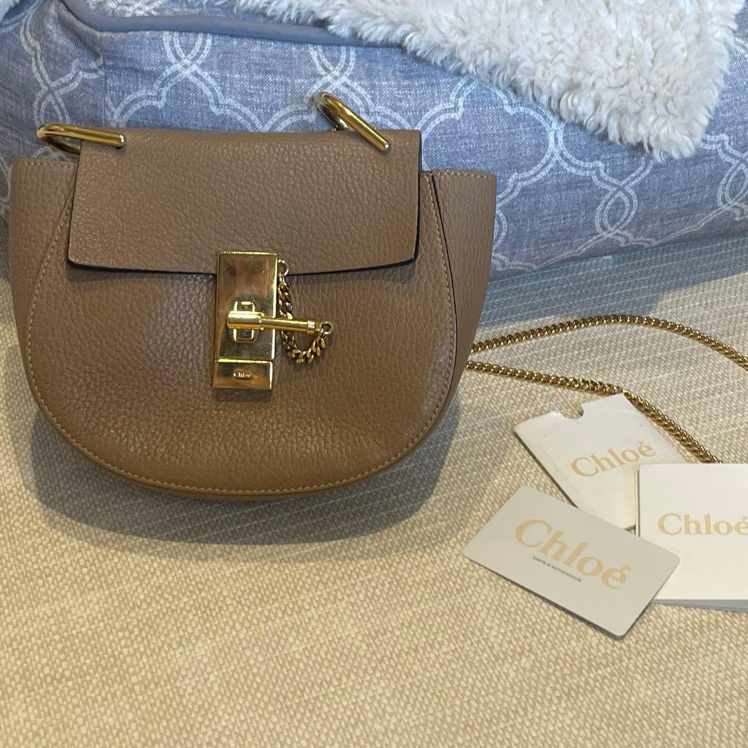 Chloé ショルダーバッグ ベージュ　ドリュー
