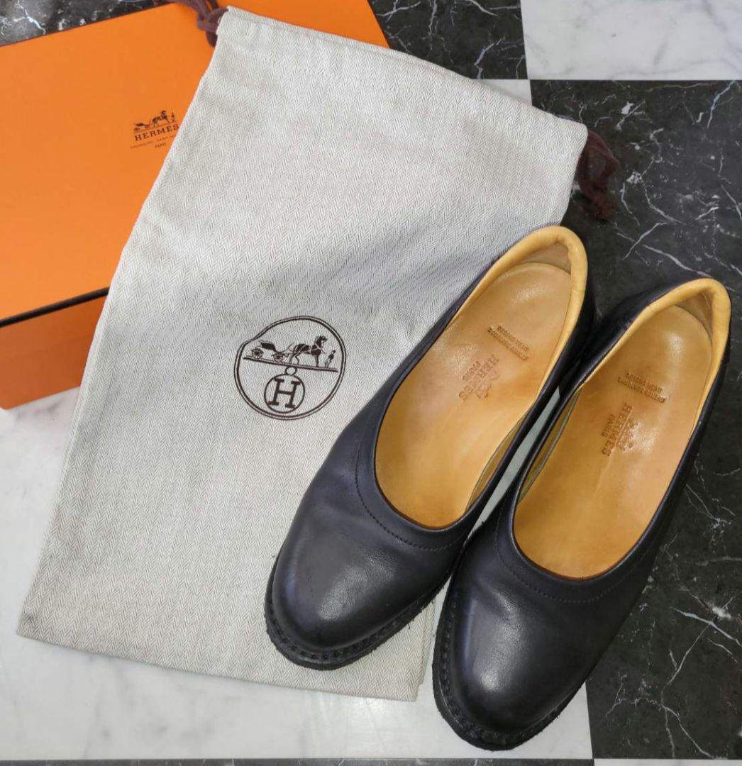 HERMES 厚底ラバーソール　シューズ　38サイズ