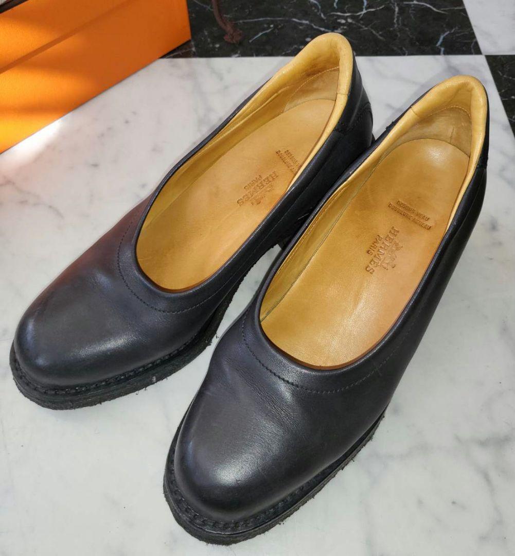 HERMES 厚底ラバーソール　シューズ　38サイズ