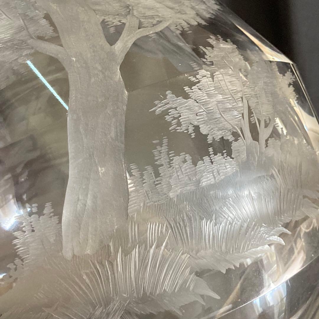 モーゼル　花瓶　馬　高さ約26cm