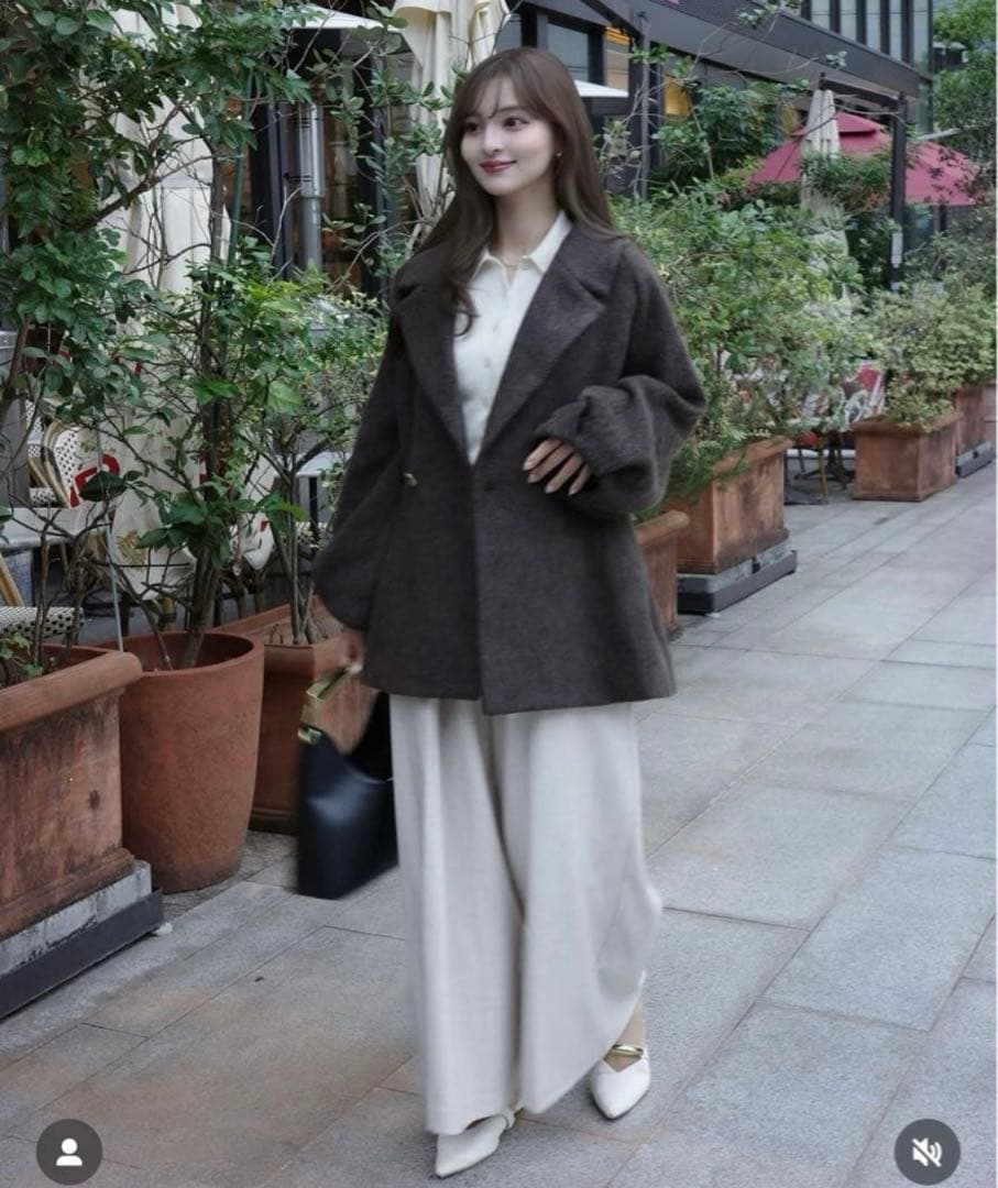 ORGUE オルグ　Shaggy middle coat ブラウン 名古屋限定