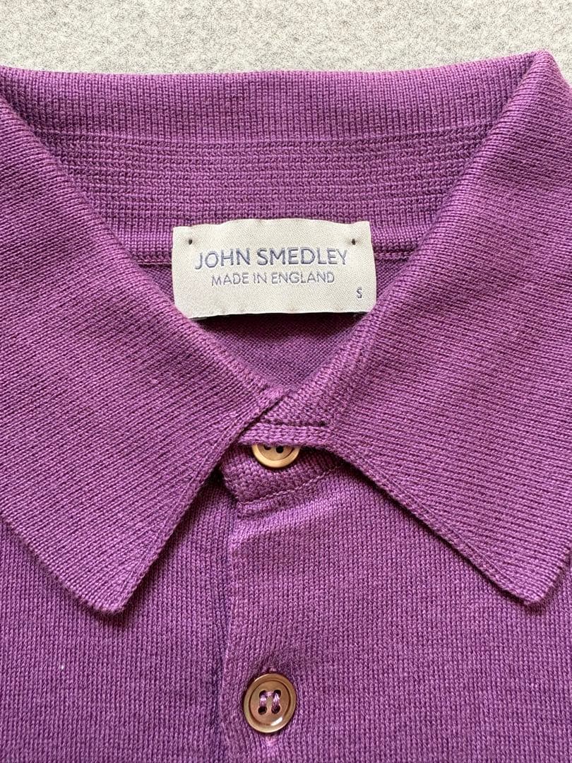【未使用に近い】JOHN SMEDLEY ジョンスメドレー コットン ポロシャツ