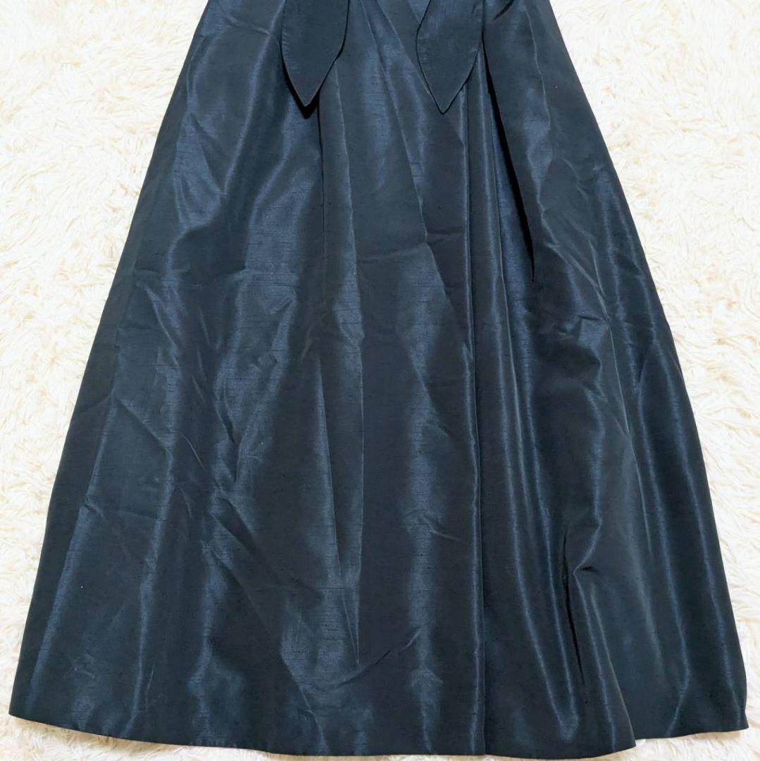 ✨美品✨ シビラ マキシ丈 ワンピース リボンベルト 深緑 M