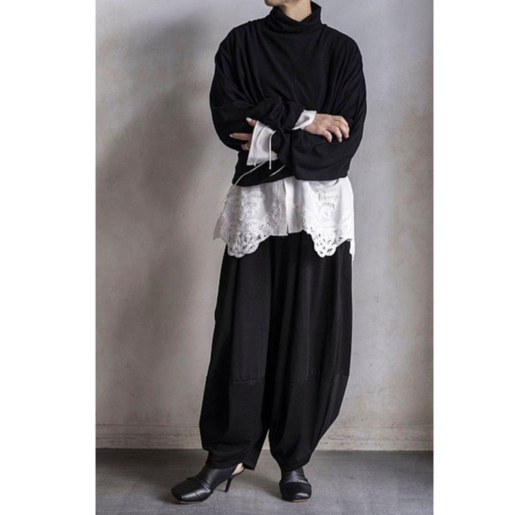 極美品 エンフォルド HAREM PANTS バルーン サルエルパンツ ブラック