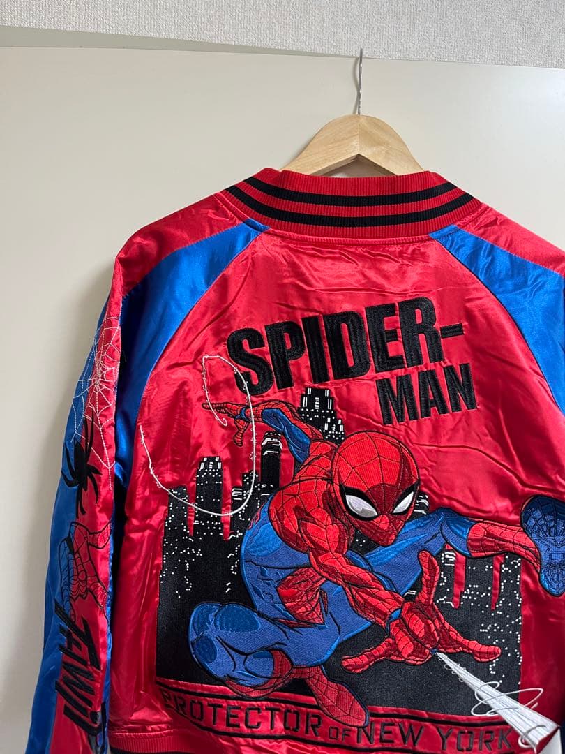 【MARVEL】スパイダーマン スタジャン Lサイズ オーバーサイズ 美品