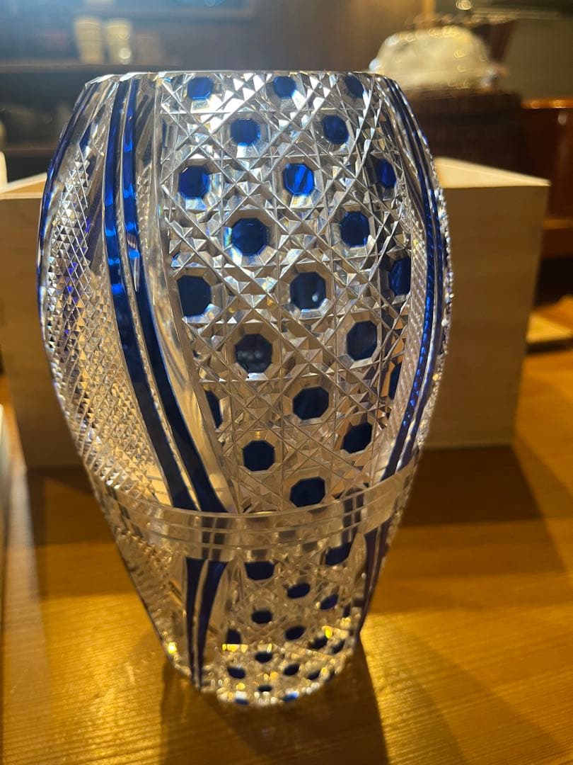 江戸切子 花瓶 花生