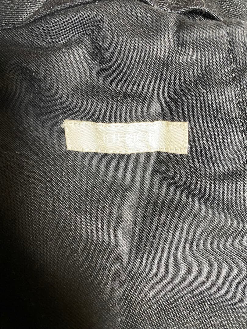 アルテリア ULTERIOR メランジェウールギャバジンワイドトラウザー