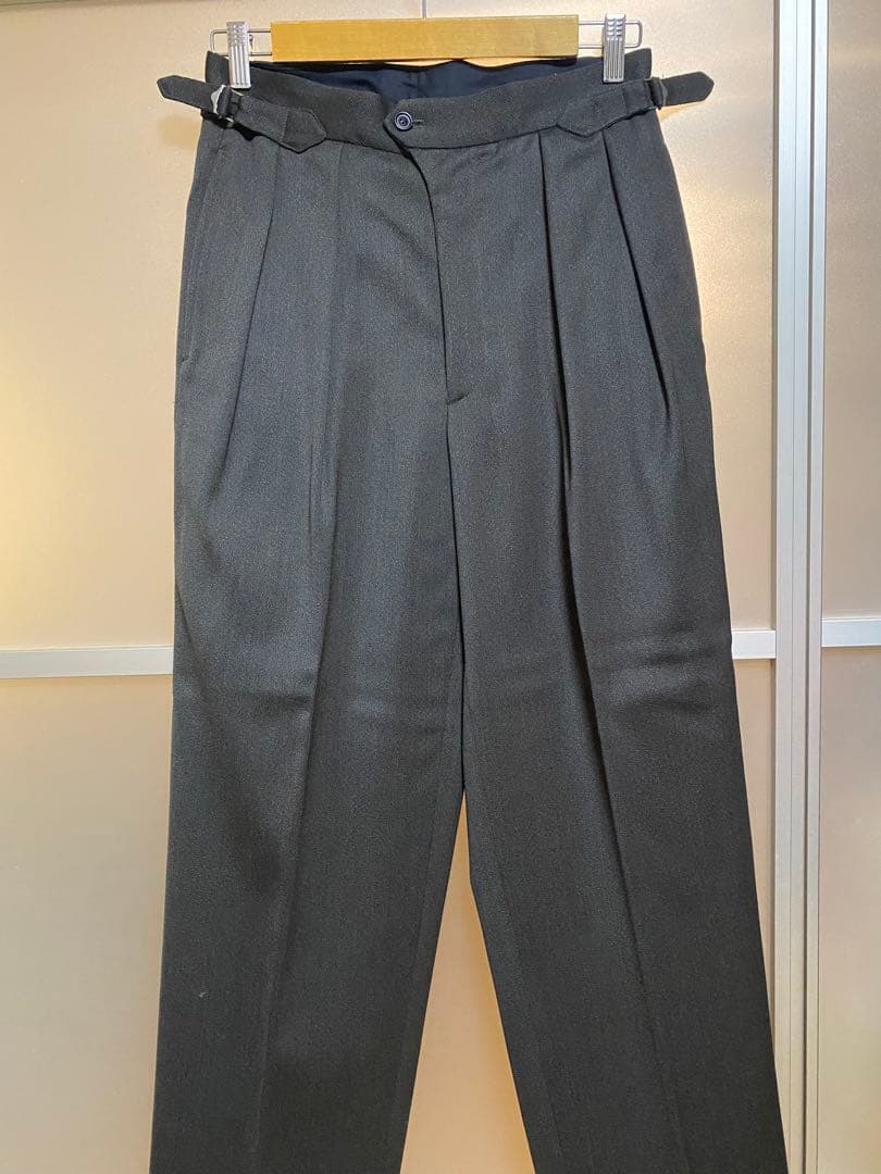 アルテリア ULTERIOR メランジェウールギャバジンワイドトラウザー