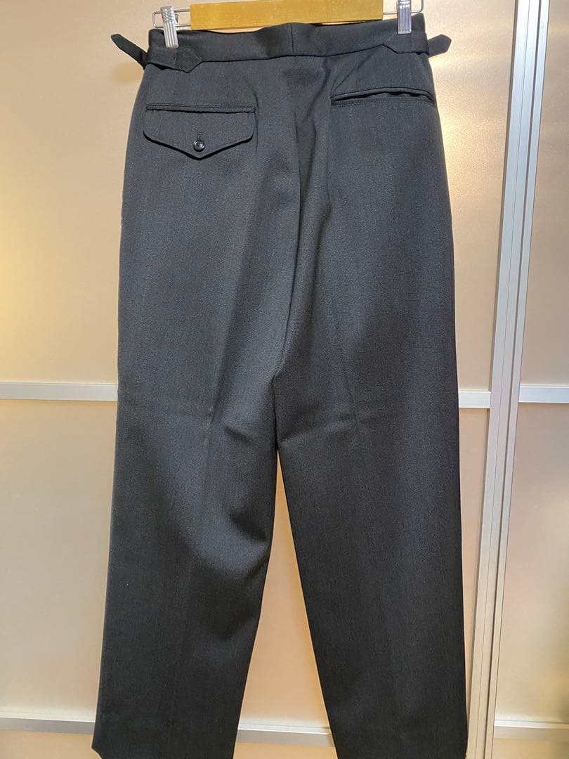 アルテリア ULTERIOR メランジェウールギャバジンワイドトラウザー