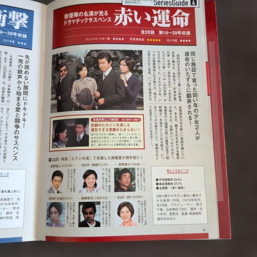 山口百恵「赤いシリーズ」DVDマガジン全38巻セット