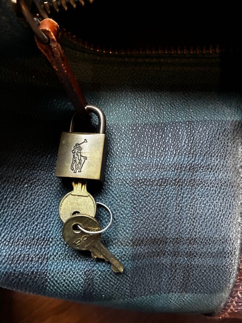 POLO RALPH LAUREN/PVC×レザー/ ボストンバック