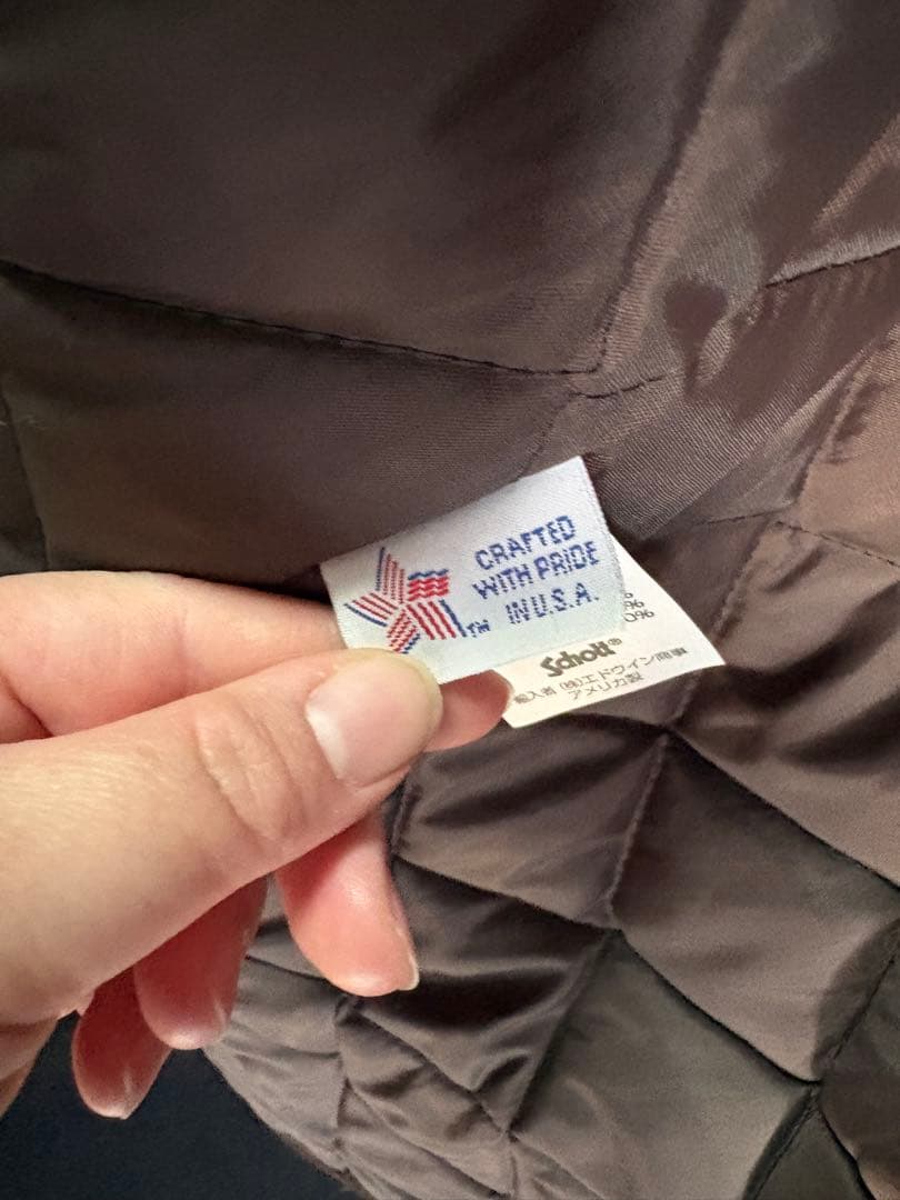 SCHOTT U.S. 740N PEACOAT サイズ38 ブラウン新品未使用