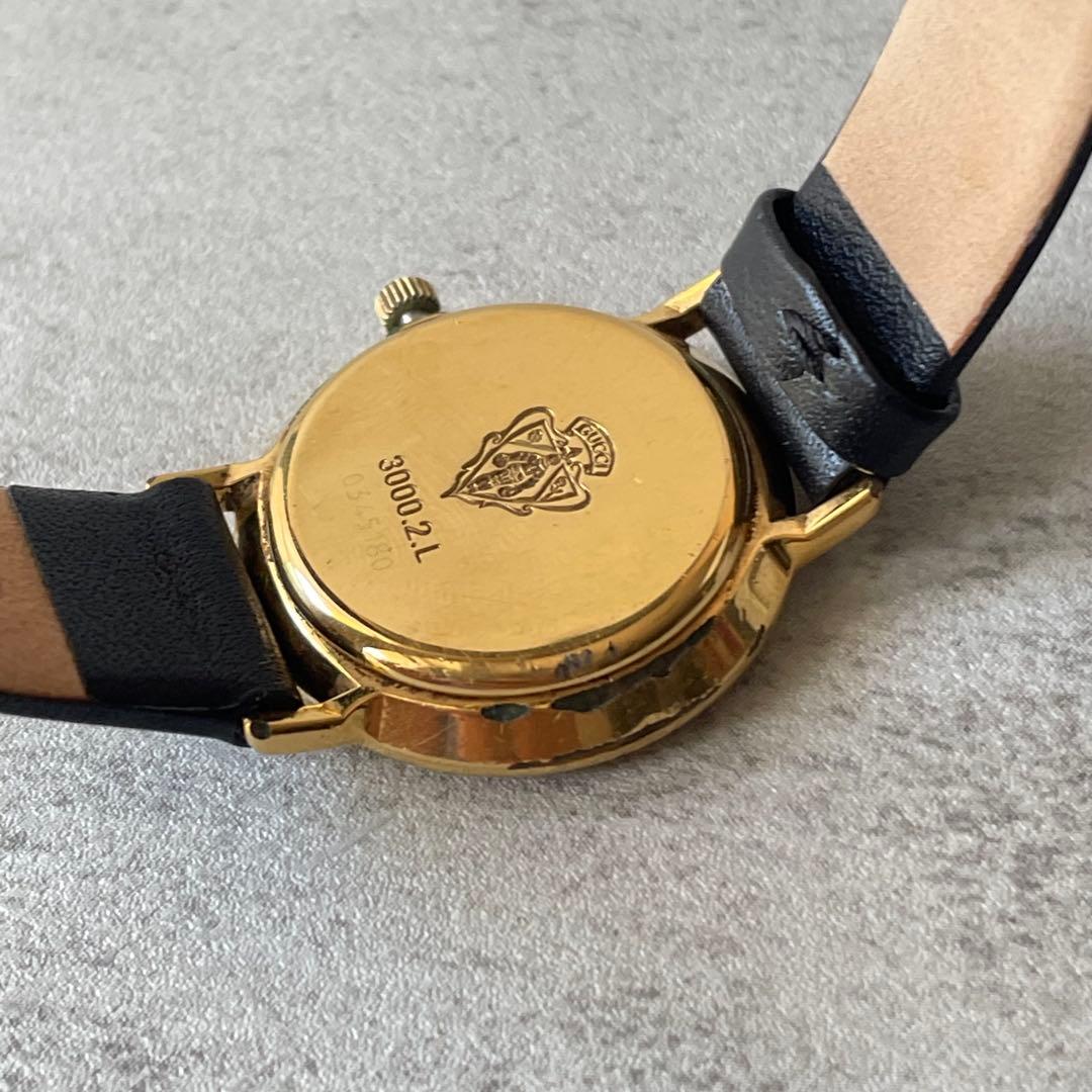 稼動品　GUCCI グッチ　ゴールドケース　スモールセコンド　腕時計　レディース