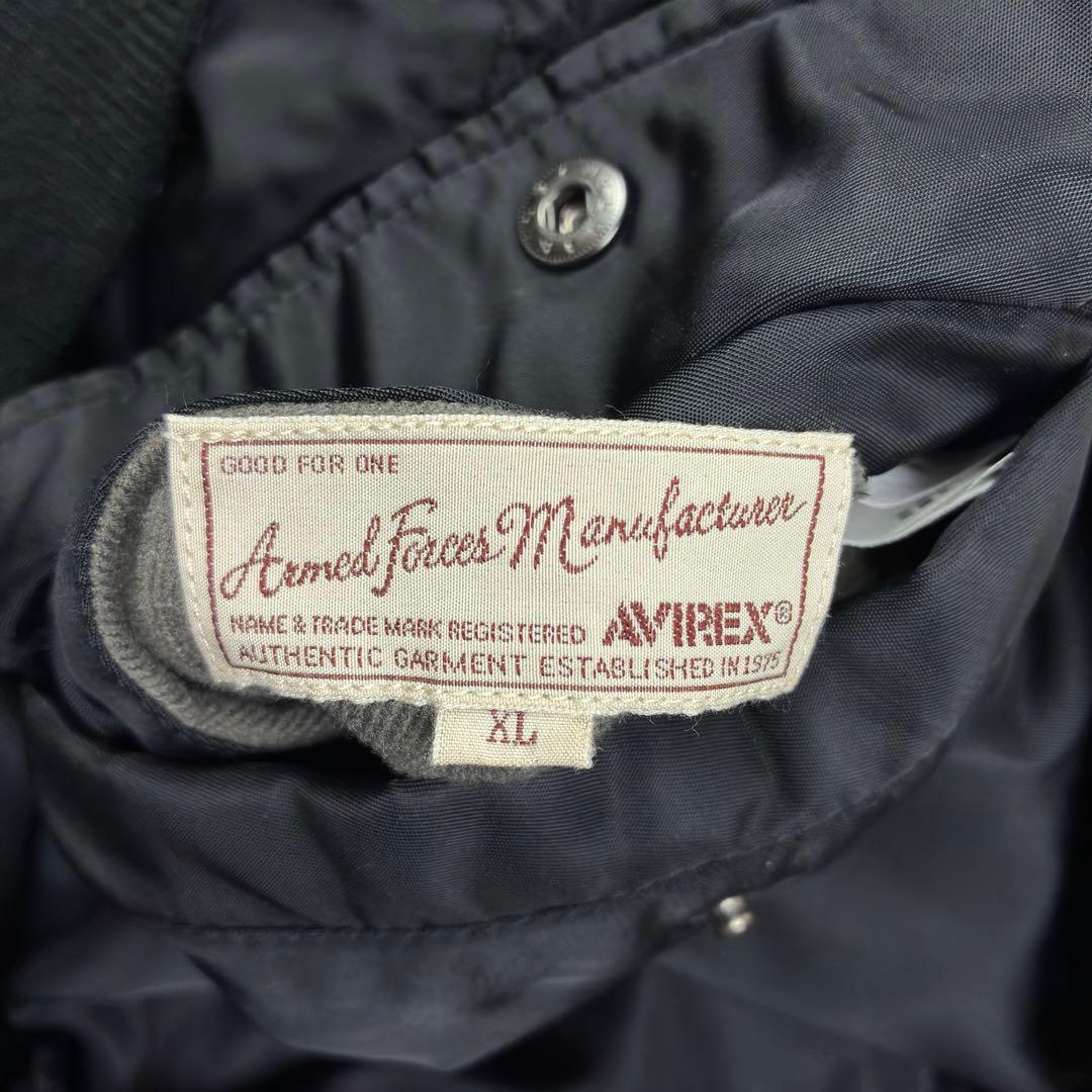 美品　アヴィレックス　リバーシブル　MA-1フライトジャケット　XL　黒　カーキ