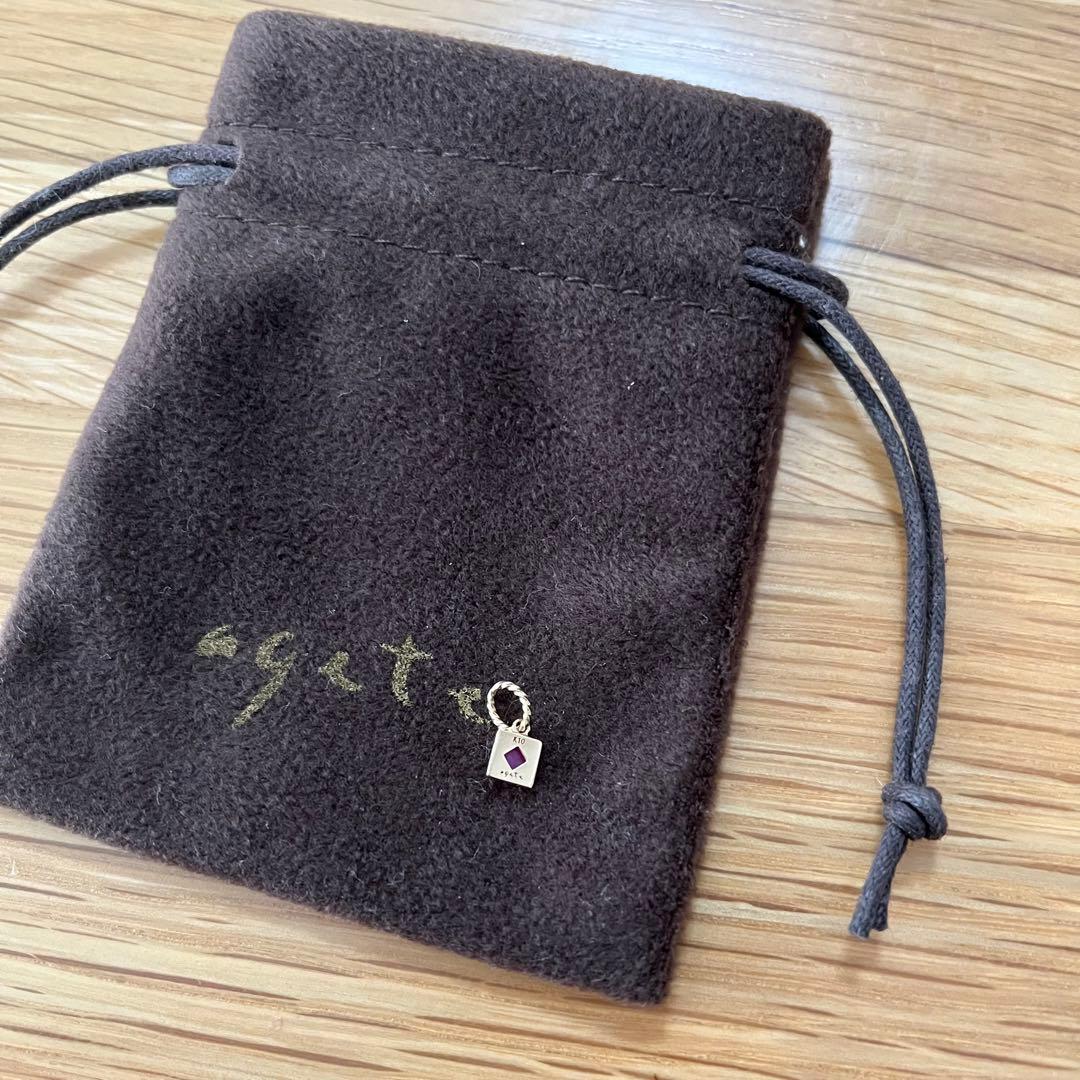 agete アガット k10 ルビーチャーム